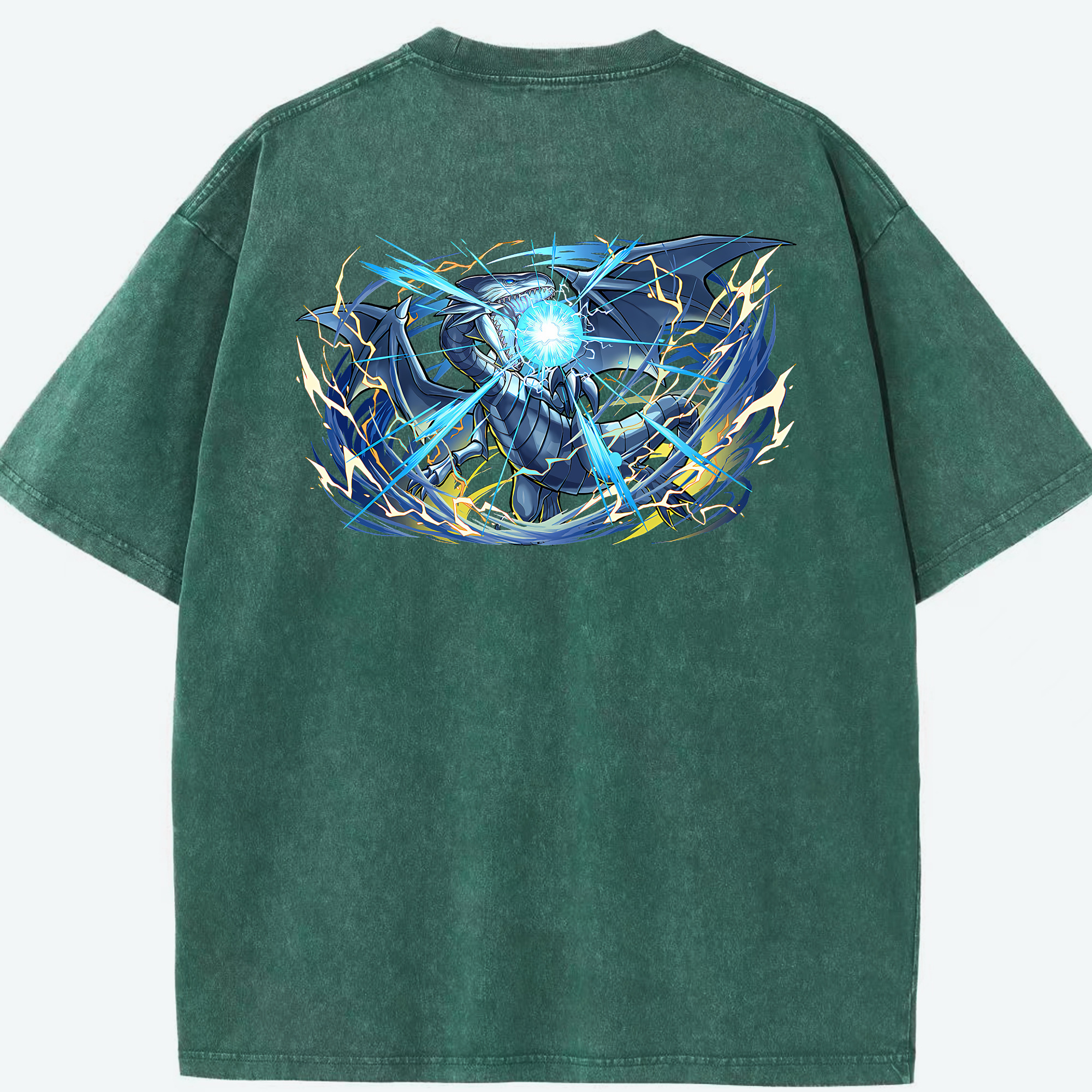 （画像用） 遊☆戯☆王 Yu-Gi-Oh! 綿100% ヴィンテージ風 半袖Tシャツ（背面プリント）
